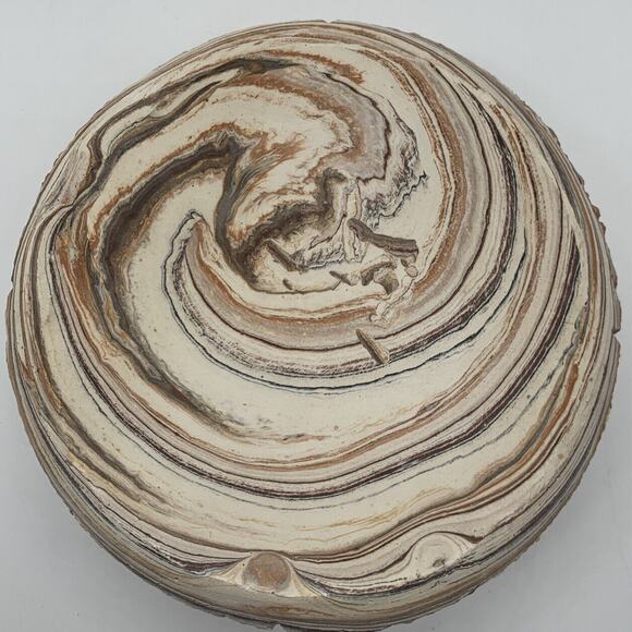 Vintage Comanche Pottery Bowl Planter Succulents Designed signed By Ron Allen - Picture 5 of 7